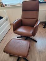 Relaxstoel / zetel met voetenbankje, Huis en Inrichting, Ophalen, Gebruikt, Minder dan 75 cm, 75 tot 100 cm