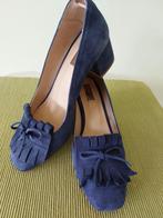 damespumps blauw daim mt 38 zo goed als nieuw, Pumps, Blauw, Ophalen of Verzenden, Zo goed als nieuw