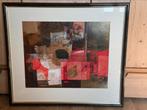 Isa van der zee abstracte litho, Antiek en Kunst, Ophalen