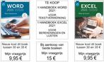 Set 2 Handboeken - Word + Excel voor 365, Enlèvement ou Envoi, Comme neuf