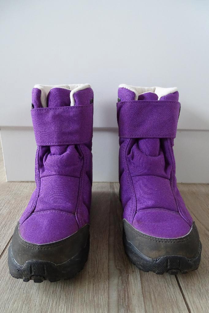 Paarse sneeuwlaarzen Decathlon Quechua maat 34, Kinderen en Baby's, Kinderkleding | Schoenen en Sokken, Gebruikt, Laarzen, Jongen of Meisje