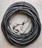 2x combinatie stroom/audio kabel voor actieve speakers, Ophalen, Zo goed als nieuw, Speaker of Versterker