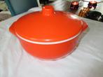 Schott Mainz Jena glass Jenaer glass orange vintage schaal, Ophalen