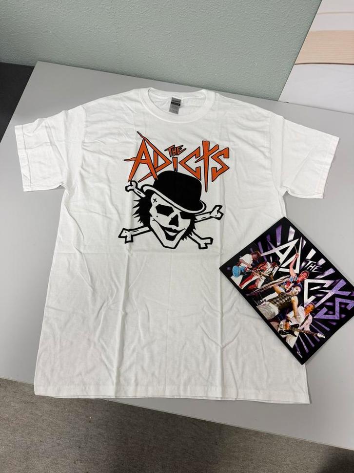 The Adicts punk T-shirt + Gratis Limited Print Maat L Nieuw, Verzamelen, Muziek, Artiesten en Beroemdheden, Nieuw, Kleding, Ophalen of Verzenden