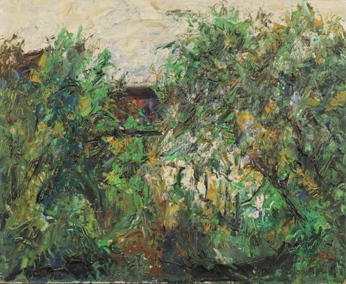Erich DIETZ (1903–1990) — Abstract vegetatief landschap, Antiek en Kunst, Kunst | Schilderijen | Abstract, Ophalen of Verzenden