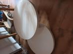 Witte retro ronde salontafel., Ophalen, Zo goed als nieuw