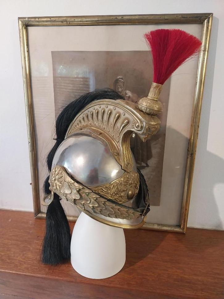 Helm voor cavalerie-officieren van Curassier, Verzamelen, Militaria | Algemeen, Overige soorten, Helm of Baret, Ophalen of Verzenden