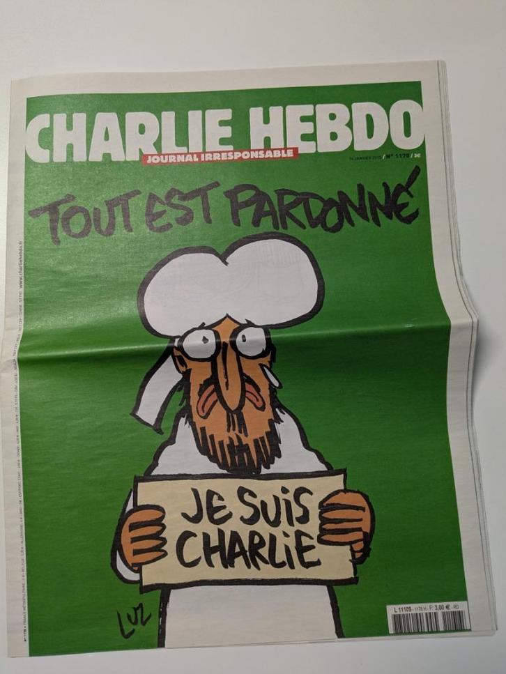 Journal Charlie Hebdo N1178 eerste Ed.Je Suis Charlie, Verzamelen, Tijdschriften, Kranten en Knipsels, Krant, Verzenden