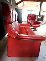 Ekornes 2 places rouge Stressless Eldorado Bordeaux, Enlèvement ou Envoi, Comme neuf