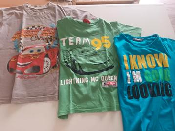 3 T-shirts maat 116 beschikbaar voor biedingen