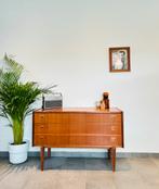Vintage midcentury teak ladekast, Huis en Inrichting, Ophalen, Gebruikt