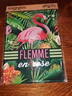 Plaque en métal Flemme en rose, Ophalen of Verzenden, Nieuw