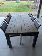 Tuinset Bois Le Duc – tafel + 6 stoelen, Ophalen, Gebruikt, 6 zitplaatsen, Aluminium