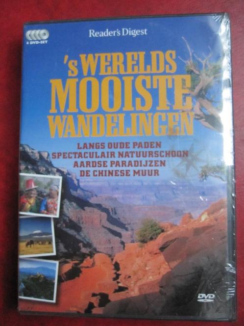 's Werelds mooiste wandelingen (4 disc) nieuw in de verpakki, Cd's en Dvd's, Dvd's | Documentaire en Educatief, Nieuw in verpakking