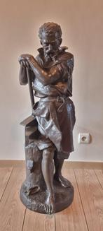 Le Travail Carlo Nicoli (italie, 1843 - 1915) brons, Antiquités & Art, Bronze, Enlèvement