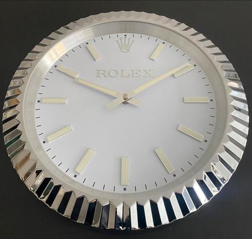 Rolex Datejust - Wandklok zilver - Nieuw!, Maison & Meubles, Accessoires pour la Maison | Horloges, Neuf, Horloge murale, Enlèvement ou Envoi