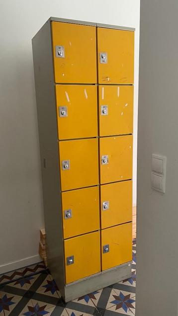 2 aparte lockerkasten vintage, Huis en Inrichting, Kasten | Lockerkasten, Ophalen, Gebruikt, Vintage