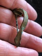 Romeinse FIBULA model WOLFSKOP mantelspeld Bodemvondst, Enlèvement ou Envoi, Utilisé