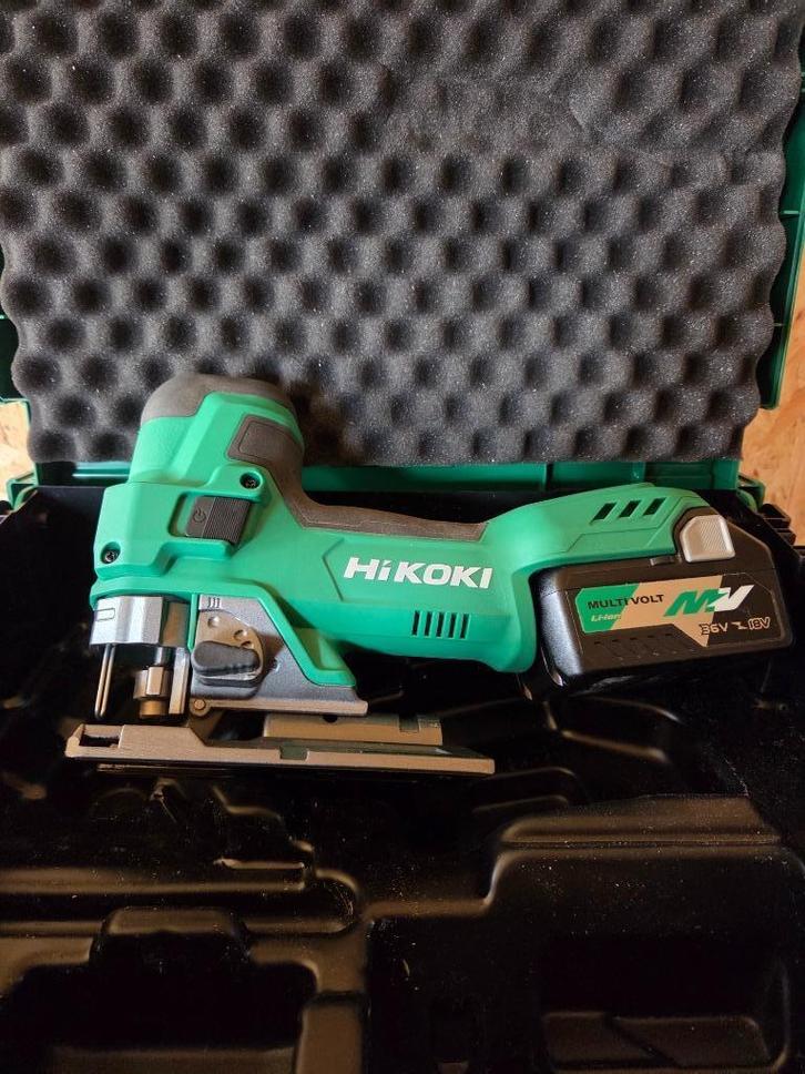 Hikoki decoupeerzaag CJ18DB, met accessoires, Doe-het-zelf en Bouw, Gereedschap | Zaagmachines, Zo goed als nieuw, Decoupeerzaag