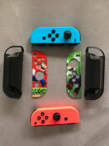 Nintendo switch Joy Con Hoesjes - Mario en luigi / Grijs beschikbaar voor biedingen