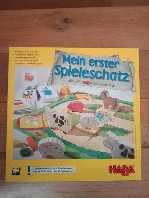 Mijn eerste schat aan spelletjes - HABA, Hobby en Vrije tijd, Gezelschapsspellen | Overige, Zo goed als nieuw, Ophalen