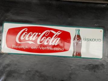 Emaillebord Coca Cola horizontaal groot 1960