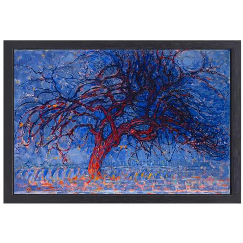 L'arbre rouge - Piet Mondrian toile + cadre de cuisson 70x50, Maison & Meubles, Accessoires pour la Maison | Décorations murale