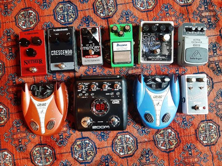 gitaar effect pedalen, Musique & Instruments, Effets, Utilisé, Chorus, Delay ou Écho, Distortion, Overdrive ou Fuzz, Autres types