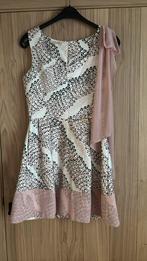 Dextee italia kleed roos zwart wit 44, Kleding | Dames, Ophalen of Verzenden, Zo goed als nieuw, Wit