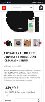 NIEUW! VERBONDEN en SLIMME ROBOTSTOFZUIGER ICLEAN 200 VORTE, Ophalen, Nieuw, Robotstofzuiger, Minder dan 1200 watt