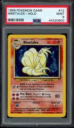 Ninetales Holo PSA 9 - 12/102 - Base Set 1999, Verzenden, Zo goed als nieuw, Losse kaart, Foil
