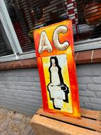 Oud AC Bougie reclamebord, Ophalen of Verzenden, Gebruikt, Reclamebord