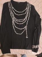 Caroline Biss T shirt lange mouw, Kleding | Dames, T-shirts, Maat 38/40 (M), Zwart, Ophalen of Verzenden, Zo goed als nieuw