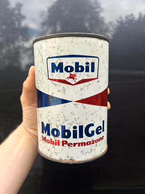 Bidon d’huile olie blik olieblik antigel mobil mobiloil oil, Verzamelen, Merken en Reclamevoorwerpen, Ophalen of Verzenden