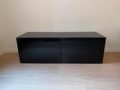 Moderne zwarte tv-kast, Huis en Inrichting, Kasten |Televisiemeubels, Zo goed als nieuw, Ophalen
