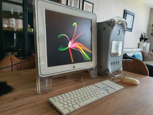 Apple vintage G4 MD dual osX+ 17 apple studio display, Computers en Software, Apple Desktops, Zo goed als nieuw, Powermac, Ophalen