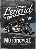 BMW Classic Legend Motor Cycles. Metalen wandbord, Enlèvement ou Envoi, Neuf, Panneau publicitaire