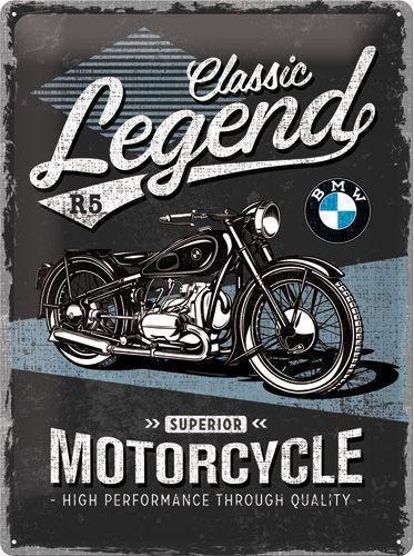 BMW Classic Legend Motor Cycles. Metalen wandbord, Collections, Marques & Objets publicitaires, Neuf, Panneau publicitaire, Enlèvement ou Envoi
