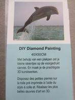 Diamond painting Dolfijn, Hobby & Loisirs créatifs, Enlèvement ou Envoi, Neuf