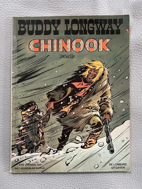 Buddy Longway 1 : Chinook (1e druk) - DERIB, Boeken, Stripverhalen, Gelezen, Eén stripboek, Ophalen of Verzenden