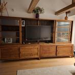 prachtige massief houten vitrinekasten (TV ingebouwd), Ophalen, Eikenhout, 200 cm of meer, Landelijk