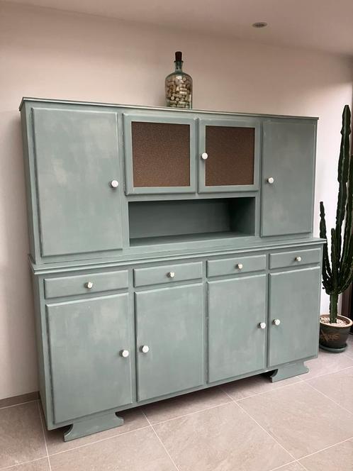 Retro houten keukenkast., Huis en Inrichting, Kasten | Buffetkasten, Gebruikt, Ophalen