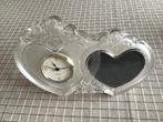 Horloge avec cadre photo verre, Ophalen of Verzenden, Zo goed als nieuw, Analoog, Staande klok