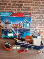 Havenschip en vrachtwagen playmobil, Ophalen of Verzenden, Zo goed als nieuw
