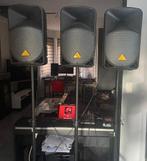 3 actieve speakers (Behringer B112D) + mengpaneel, Muziek en Instrumenten, Ophalen, Gebruikt, Behringer