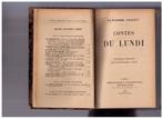 Contes du lundi, Alphonse Daudet, Biblioth. Charpentier 1927, Belgique, Utilisé, Enlèvement ou Envoi, Alphonse Daudet