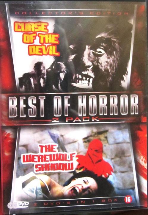 DUBBELE DVD HORROR- CURSE OF THE DEVIL- THE WEREWOLF SHADOW, Cd's en Dvd's, Dvd's | Horror, Zo goed als nieuw, Monsters, Alle leeftijden