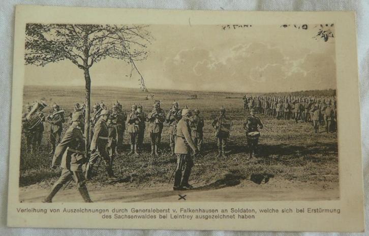 Postkaart, Veldpost, Feldpost, 12 I.R. 60. III Batl., 1916., Verzamelen, Militaria | Algemeen, Landmacht, Overige typen, Ophalen of Verzenden