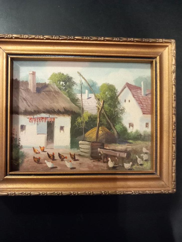 Hongaars schilderijtje, Antiek en Kunst, Kunst | Schilderijen | Klassiek, Ophalen