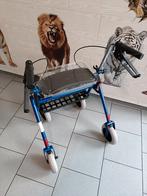Tribune deambulateur pliable avec 4 roues freins et assise, Ophalen, Opvouwbaar